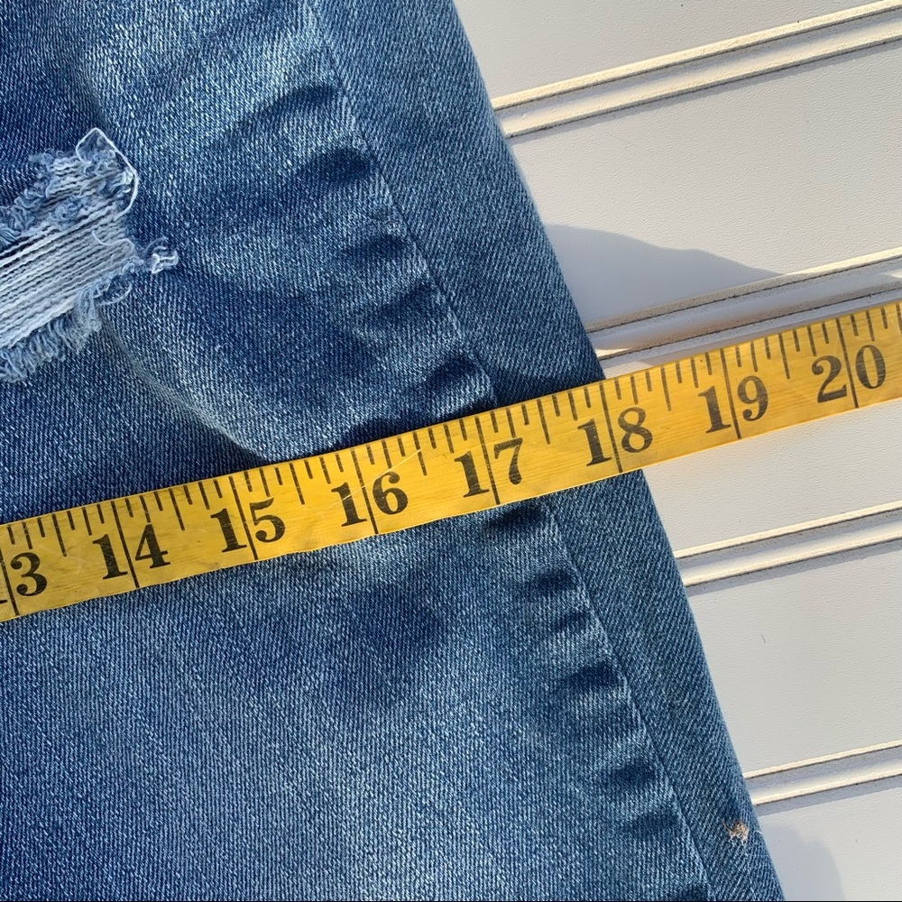 Arizona Blue Flare Distressed Jeans Juniors Size 5 - Picture 12 of 15